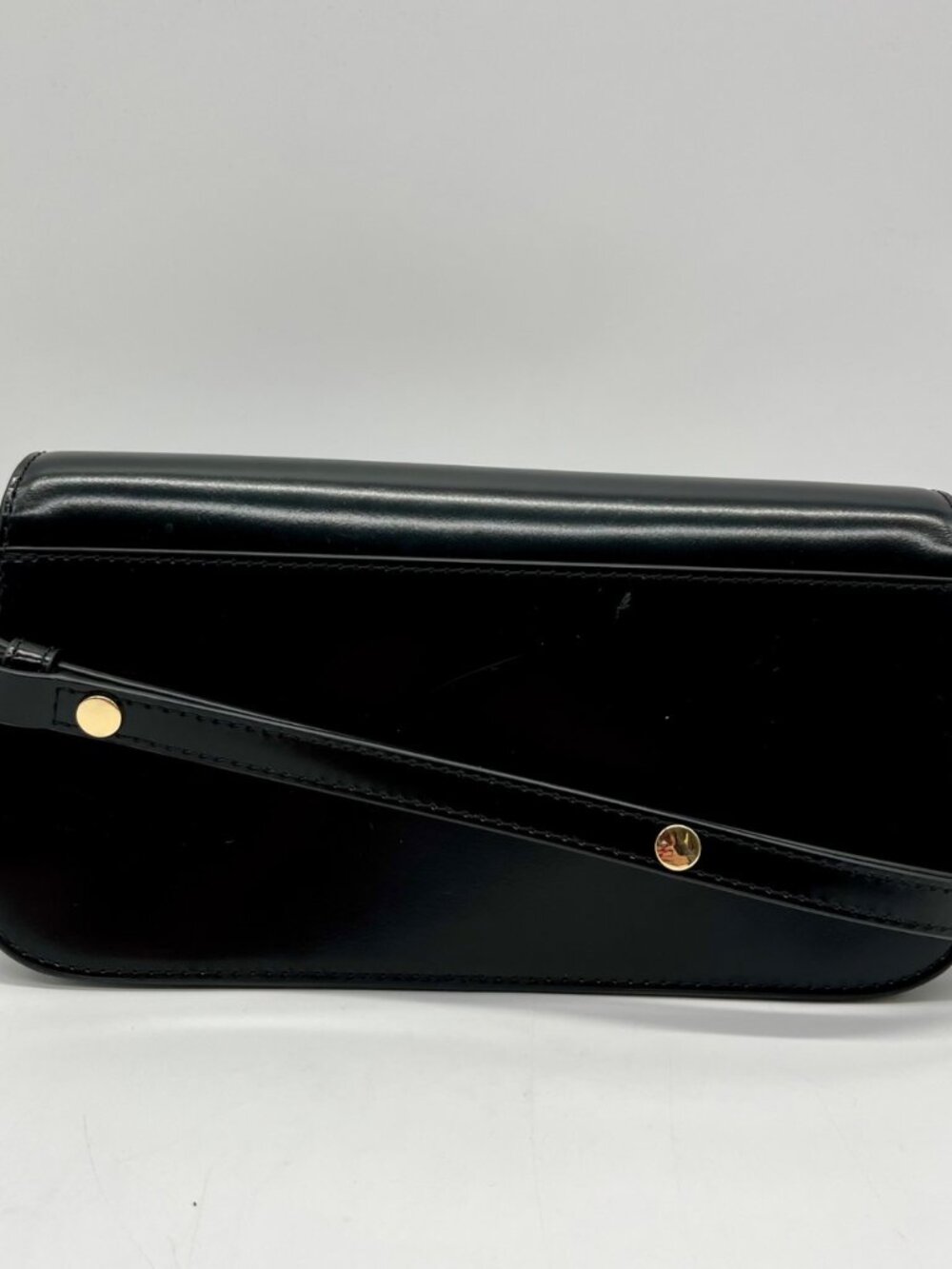 Tory Burch Black Leather Robinson Spazzolato East/Weat Shoulder Bag - Picture 2 of 10